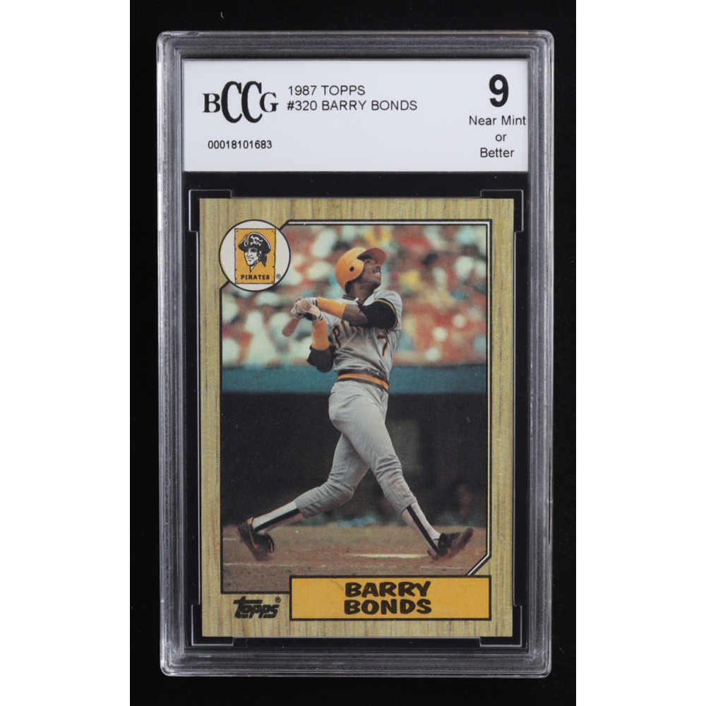 Barry Bonds 1987 Topps #320 RC (BCCG 9) at PristineAuction.com