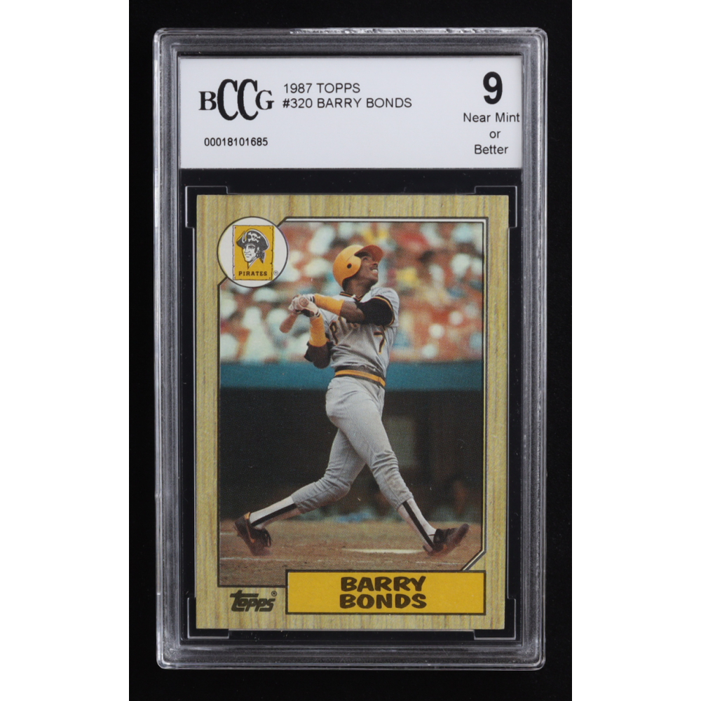 Barry Bonds 1987 Topps #320 RC (BCCG 9) at PristineAuction.com Barry Bonds 1987 Topps #320 RC (BCCG 9) at PristineAuction.com