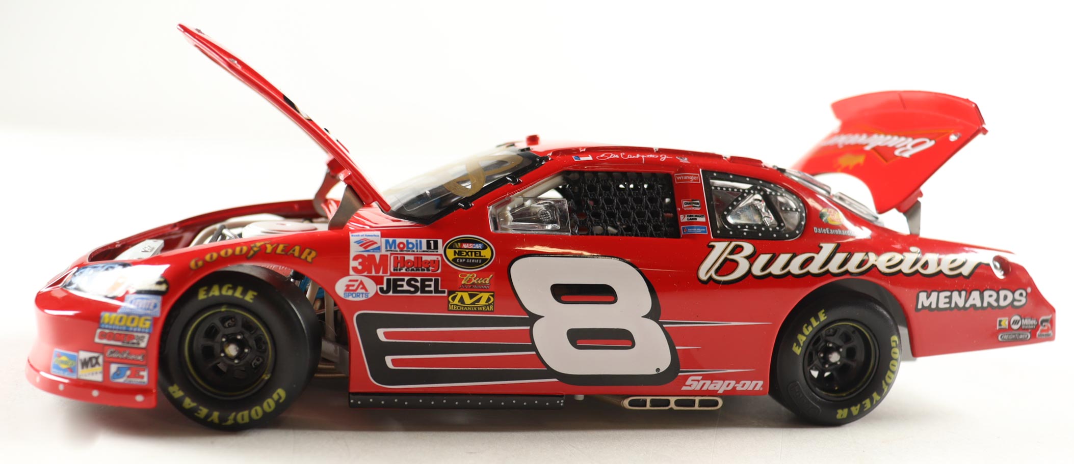 Dale Earnhardt Jr. Signed 2007 #8 Budweiser Monte Carlo SS 1:24 Diecast Car (JR Motorsports) at PristineAuction.com Dale Earnhardt Jr. Signed 2007 #8 Budweiser Monte Carlo SS 1:24 Diecast Car (JR Motorsports) at PristineAuction.com