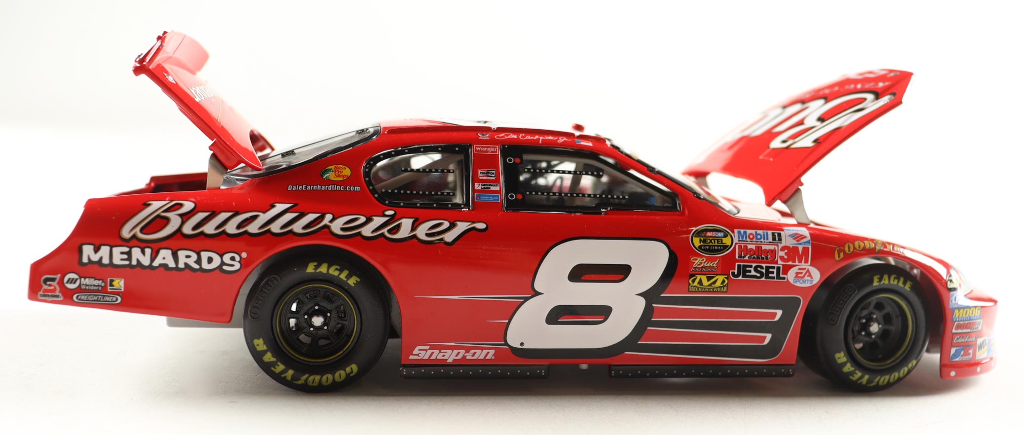 Dale Earnhardt Jr. Signed 2007 #8 Budweiser Monte Carlo SS 1:24 Diecast Car (JR Motorsports) at PristineAuction.com Dale Earnhardt Jr. Signed 2007 #8 Budweiser Monte Carlo SS 1:24 Diecast Car (JR Motorsports) at PristineAuction.com