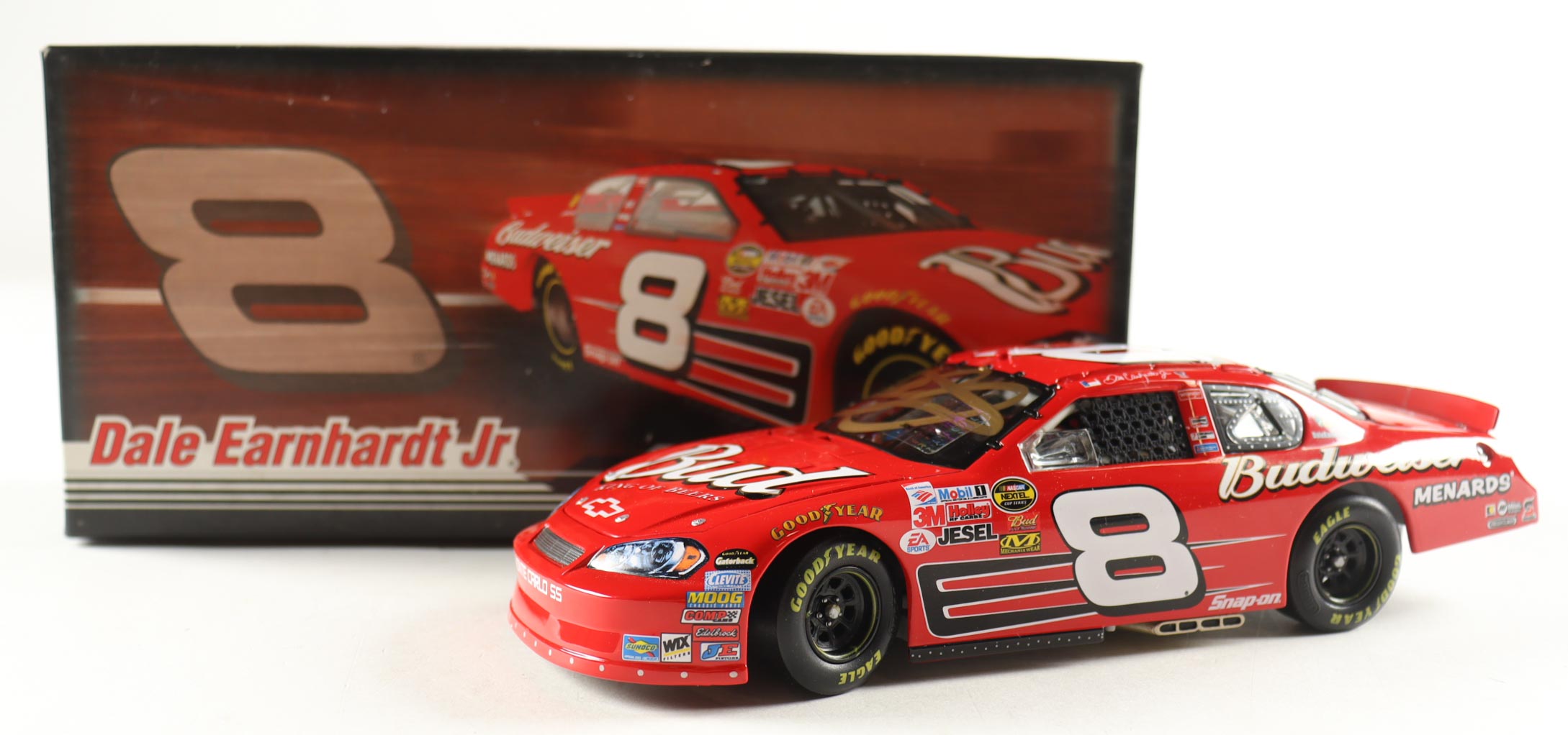 Dale Earnhardt Jr. Signed 2007 #8 Budweiser Monte Carlo SS 1:24 Diecast Car (JR Motorsports) at PristineAuction.com Dale Earnhardt Jr. Signed 2007 #8 Budweiser Monte Carlo SS 1:24 Diecast Car (JR Motorsports) at PristineAuction.com