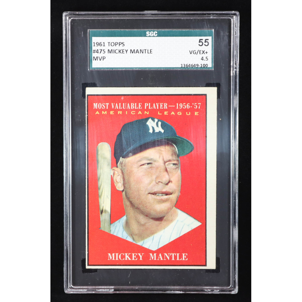 Mickey Mantle 1961 Topps #475 MVP (SGC 4.5) at PristineAuction.com