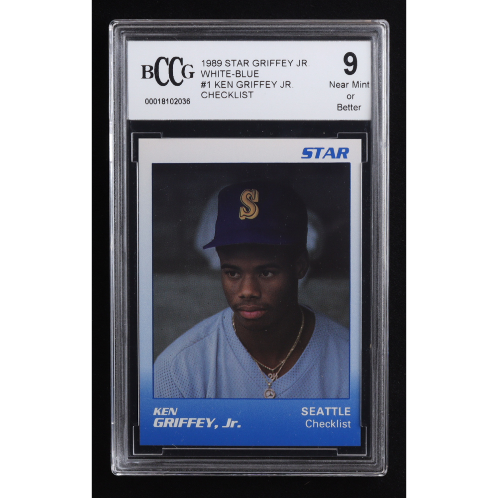 Ken Griffey Jr. 1989 Star Griffey Jr. White-Blue #1 Checklist RC (BCCG 9) at PristineAuction.com