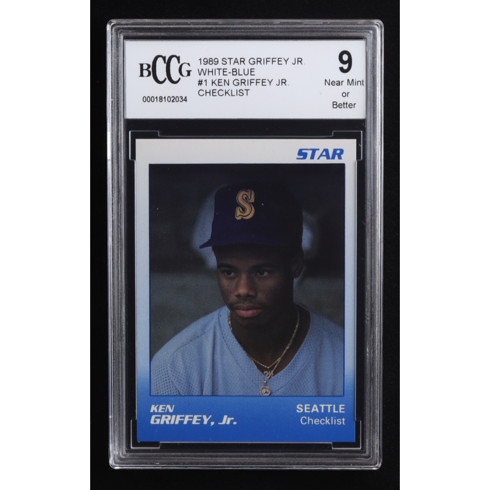 Ken Griffey Jr. 1989 Star Griffey Jr. White-Blue #1 Checklist RC (BCCG 9) at PristineAuction.com
