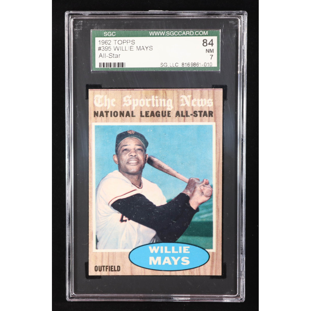 Willie Mays 1962 Topps #395 AS (SGC 7) at PristineAuction.com