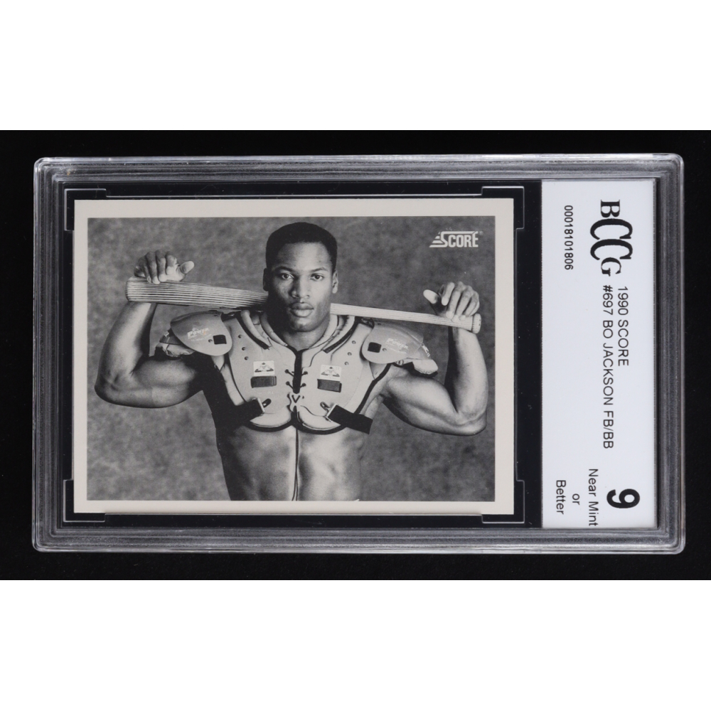 Bo Jackson 1990 Score #697 FB/BB (BCCG 9) at PristineAuction.com