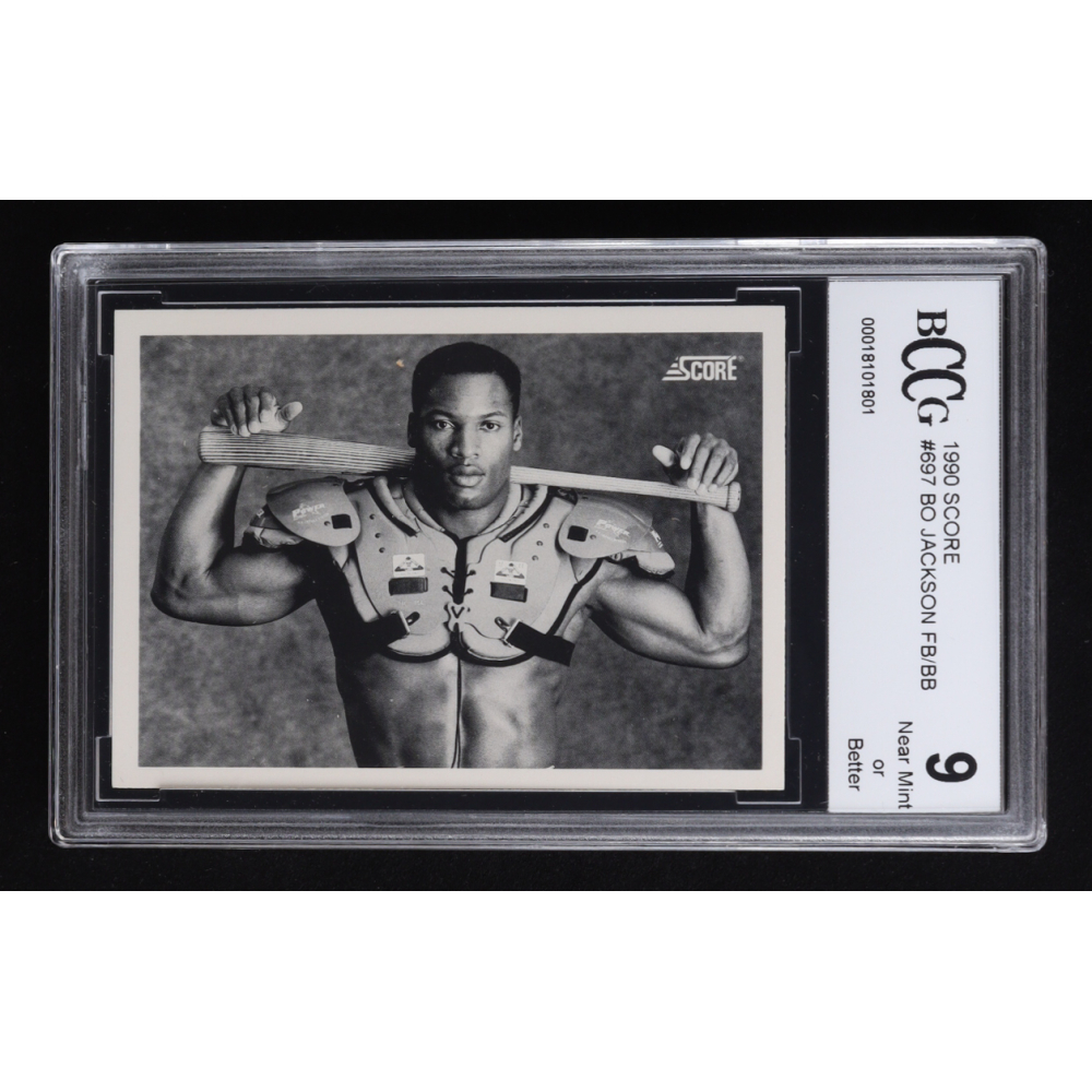 Bo Jackson 1990 Score #697 FB/BB (BCCG 9) at PristineAuction.com