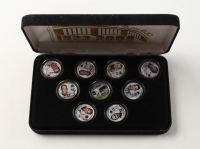 Yankees "The House That Ruth Built" Set of (9) 24K Gold Plated & Colorized New York Quarters & Half Dollar at PristineAuction.com