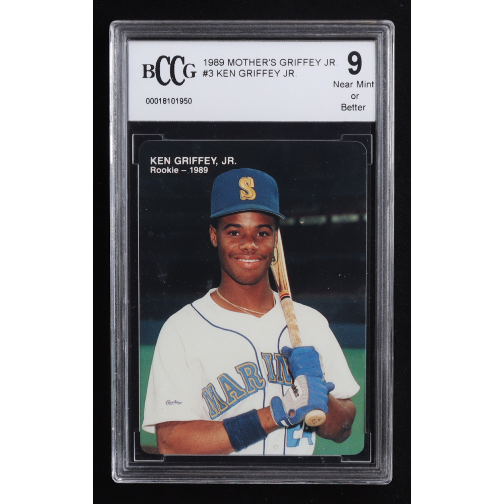 Ken Griffey Jr. 1989 Mother's Cookies Griffey Jr. #3 RC (BCCG 9) at PristineAuction.com
