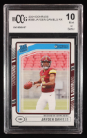 Jayden Daniels 2024 Donruss #389 RR RC (BCCG 10) at PristineAuction.com