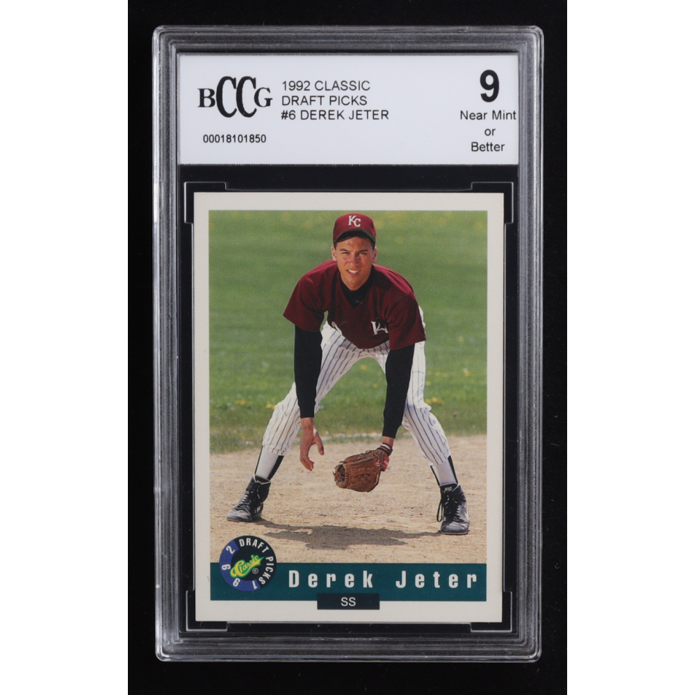 Derek Jeter 1992 Classic Draft Picks #6 RC (PSA 9) at PristineAuction.com