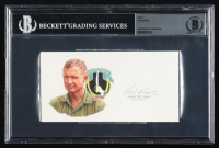 Hal Moore Signed 3x6 Print (BGS) at PristineAuction.com