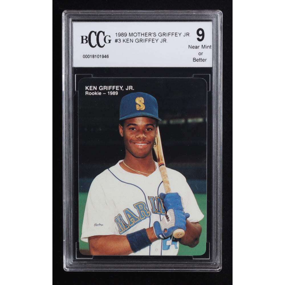 Ken Griffey Jr. 1989 Mother's Cookies Griffey Jr. #3 RC (BCCG 9) at PristineAuction.com