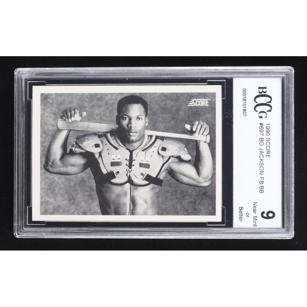 Bo Jackson 1990 Score #697 FB/BB (BCCG 9) at PristineAuction.com