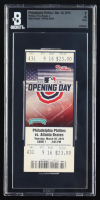 Phillies Opening Day 3/28/2019 Game Ticket (BGS 7.0) at PristineAuction.com