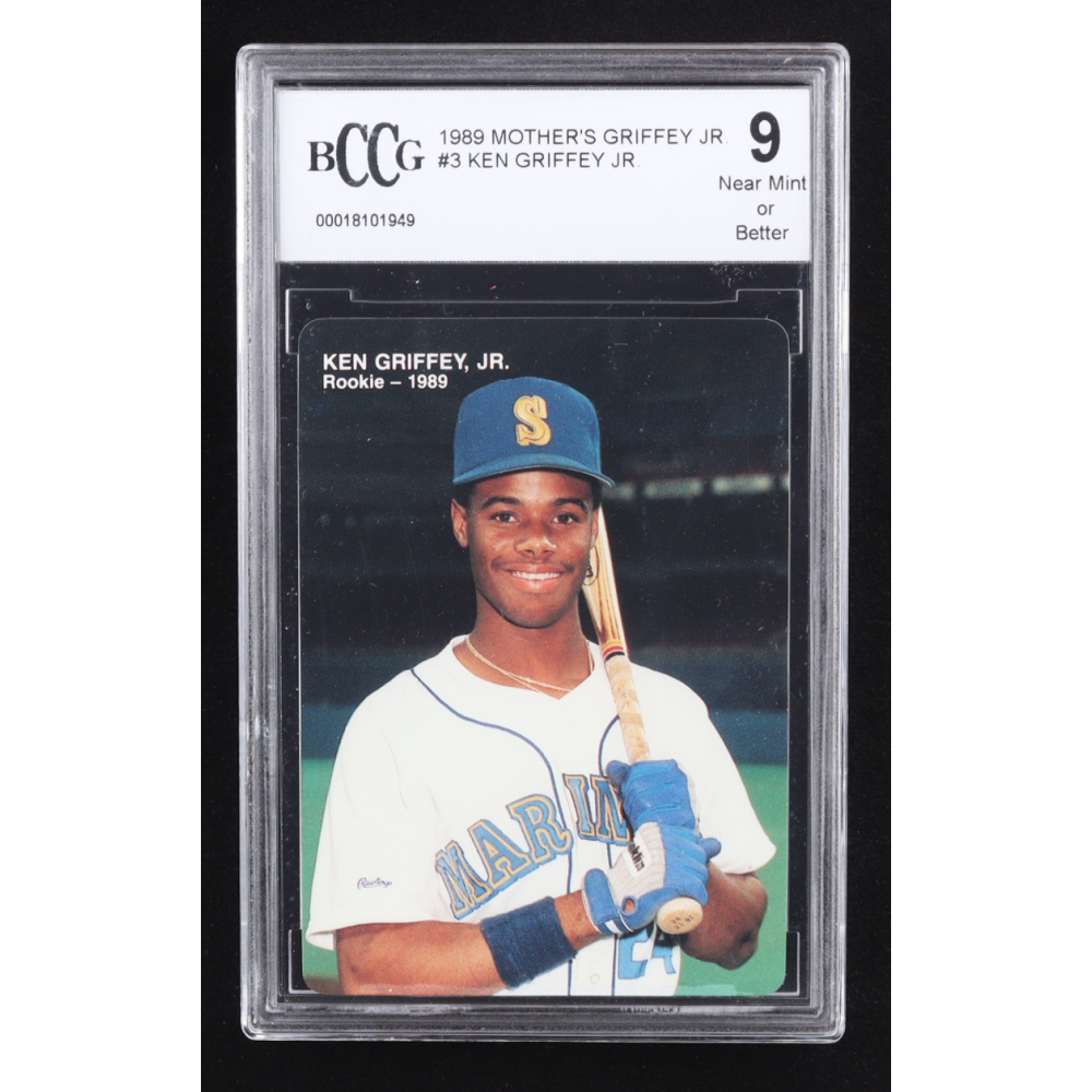 Ken Griffey Jr. 1989 Mother's Cookies Griffey Jr. #3 RC (BCCG 9) at PristineAuction.com