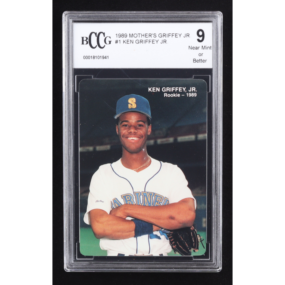 Ken Griffey Jr. 1989 Mother's Cookies Griffey Jr. #1 RC (BCCG 9) at PristineAuction.com