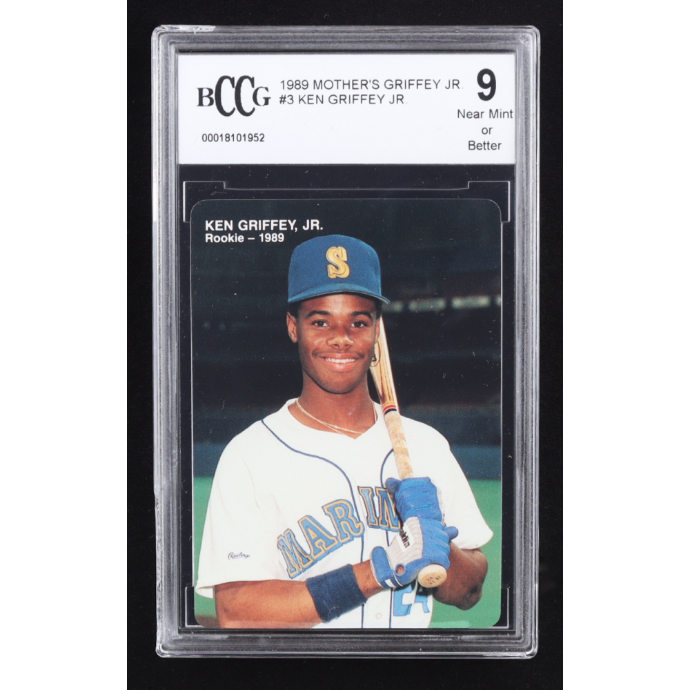 Ken Griffey Jr. 1989 Mother's Cookies Griffey Jr. #3 RC (BCCG 9) at PristineAuction.com