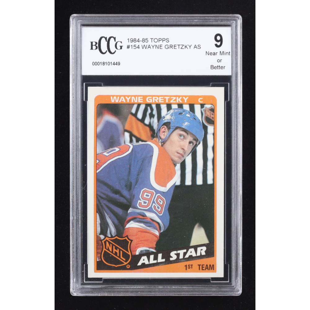 Wayne Gretzky 1984-85 Topps #154 AS (BCCG 9) at PristineAuction.com