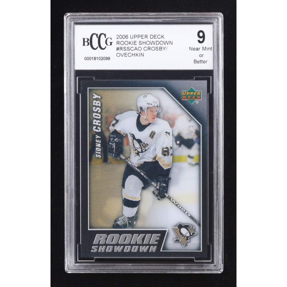 Sidney Crosby / Alexander Ovechkin 2006 Upper Deck Rookie Showdown #RSSCAO RC (BCCG 9) at PristineAuction.com