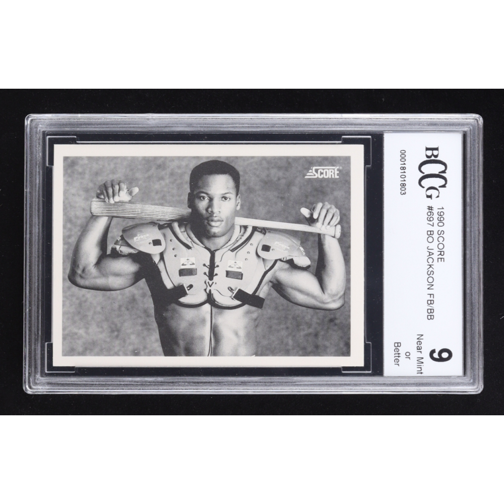 Bo Jackson 1990 Score #697 FB/BB (BCCG 9) at PristineAuction.com