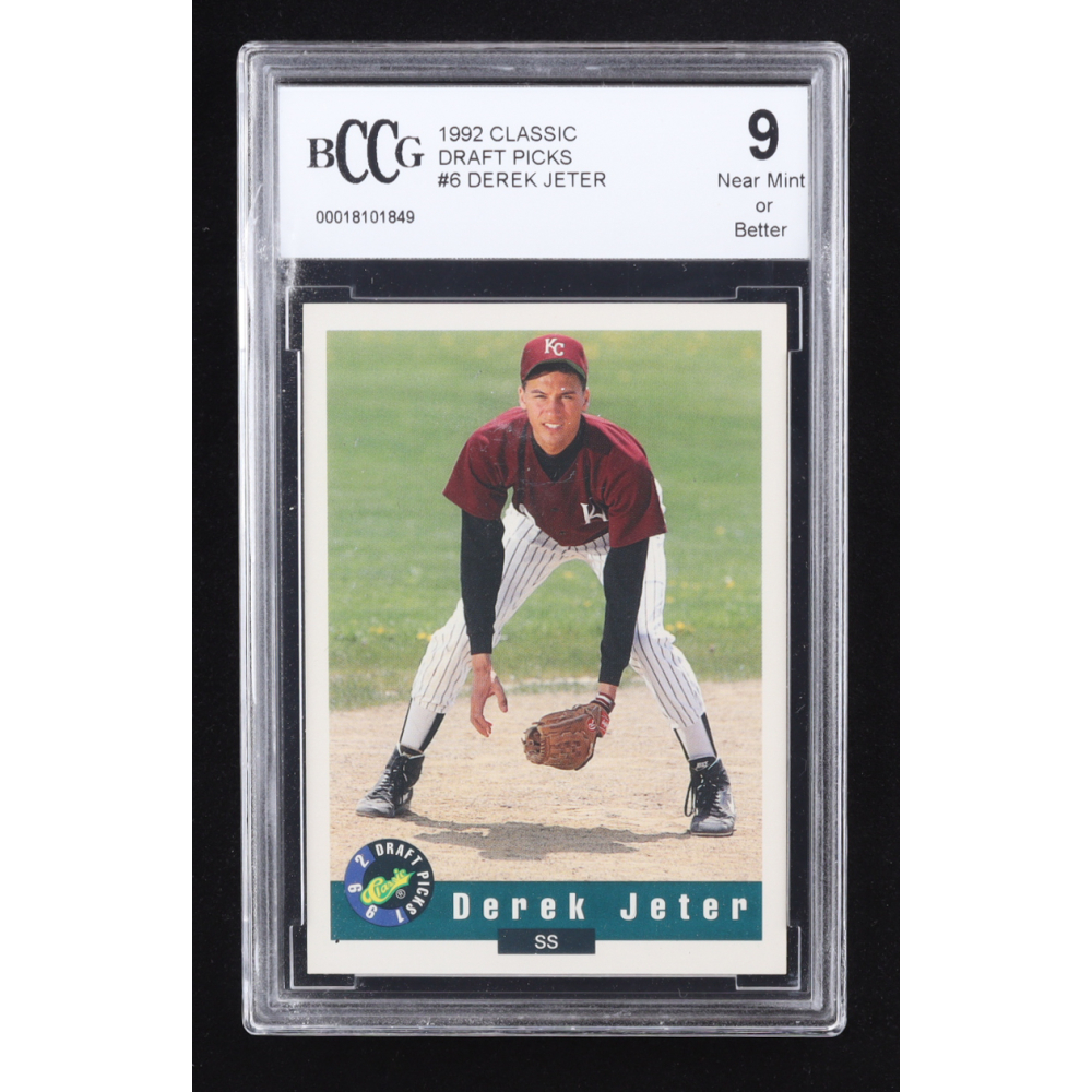 Derek Jeter 1992 Classic Draft Picks #6 RC (BCCG 9) at PristineAuction.com Derek Jeter 1992 Classic Draft Picks #6 RC (BCCG 9) at PristineAuction.com