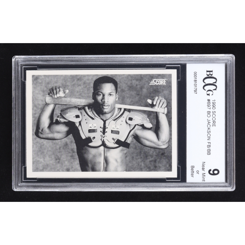 Bo Jackson 1990 Score #697 FB/BB (BCCG 9) at PristineAuction.com