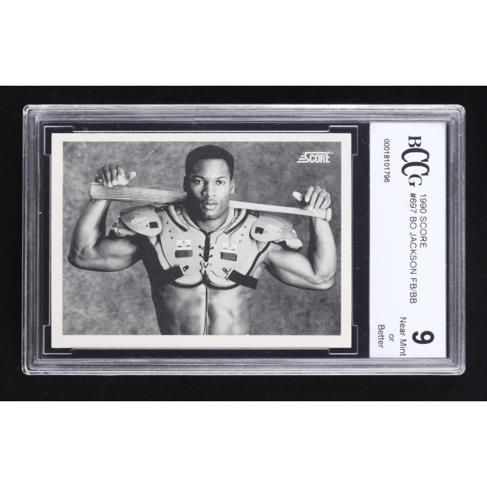 Bo Jackson 1990 Score #697 FB/BB (BCCG 9) at PristineAuction.com