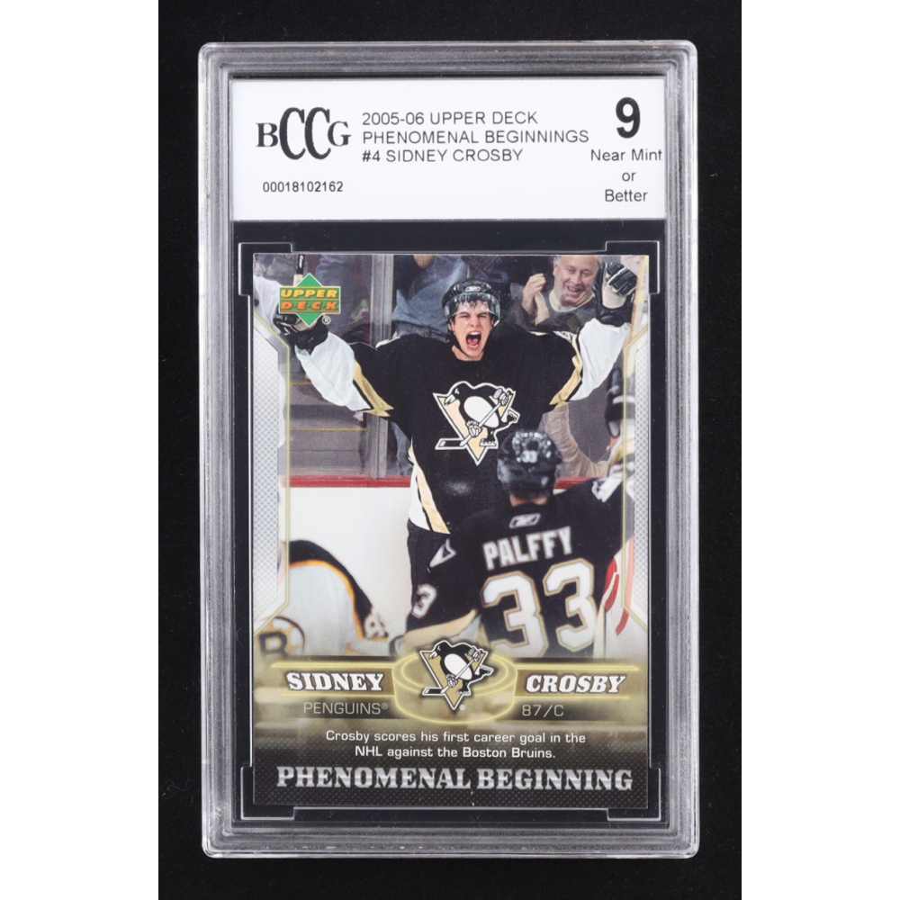 Sidney Crosby 2005-06 Upper Deck Phenomenal Beginnings #4 RC (BCCG 9) at PristineAuction.com