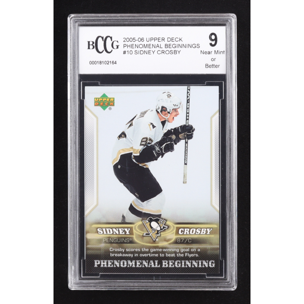 Sidney Crosby 2005-06 Upper Deck Phenomenal Beginnings #10 RC (BCCG 9) at PristineAuction.com