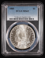 1885 Morgan Silver Dollar (PCGS MS65) at PristineAuction.com