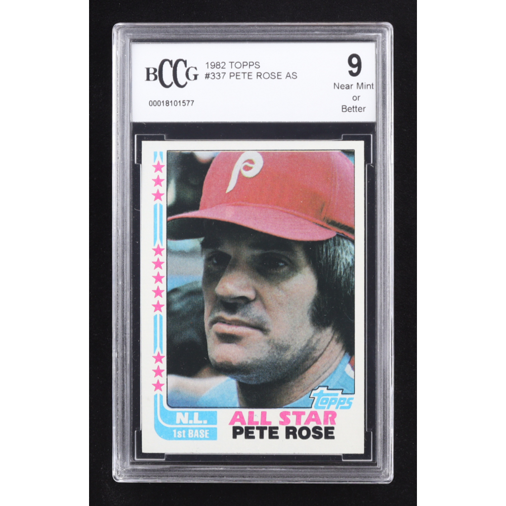 Pete Rose 1982 Topps #337 AS (BCCG 9) at PristineAuction.com