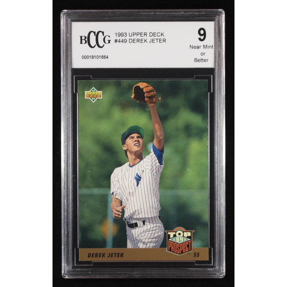 Derek Jeter 1993 Upper Deck #449 RC (BCCG 9) at PristineAuction.com