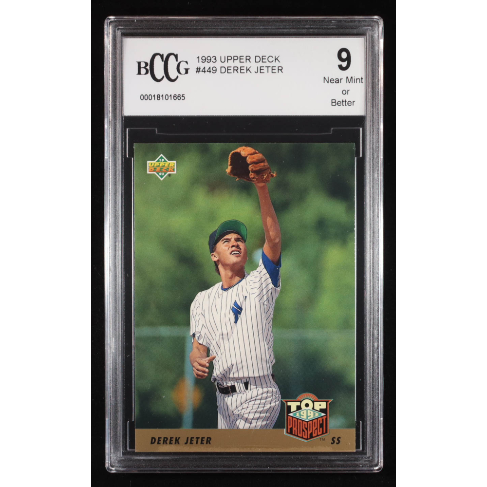 Derek Jeter 1993 Upper Deck #449 RC (BCCG 9) at PristineAuction.com