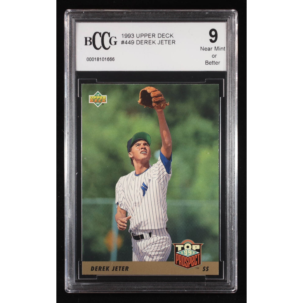 Derek Jeter 1993 Upper Deck #449 RC (BCCG 9) at PristineAuction.com