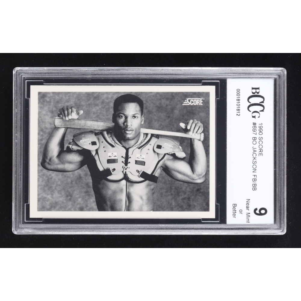 Bo Jackson 1990 Score #697 FB/BB (BCCG 9) at PristineAuction.com