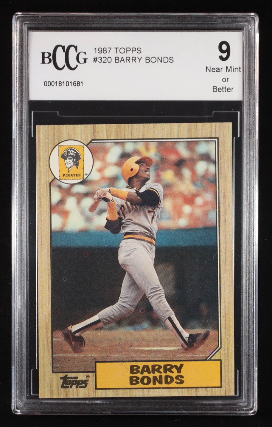 Barry Bonds 1987 Topps #320 RC (BCCG 9) at PristineAuction.com Barry Bonds 1987 Topps #320 RC (BCCG 9) at PristineAuction.com