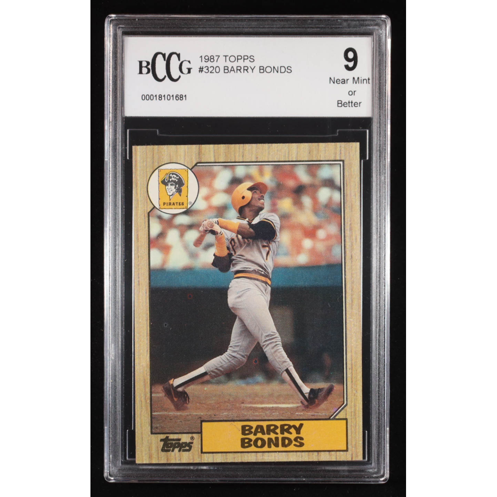 Barry Bonds 1987 Topps #320 RC (BCCG 9) at PristineAuction.com
