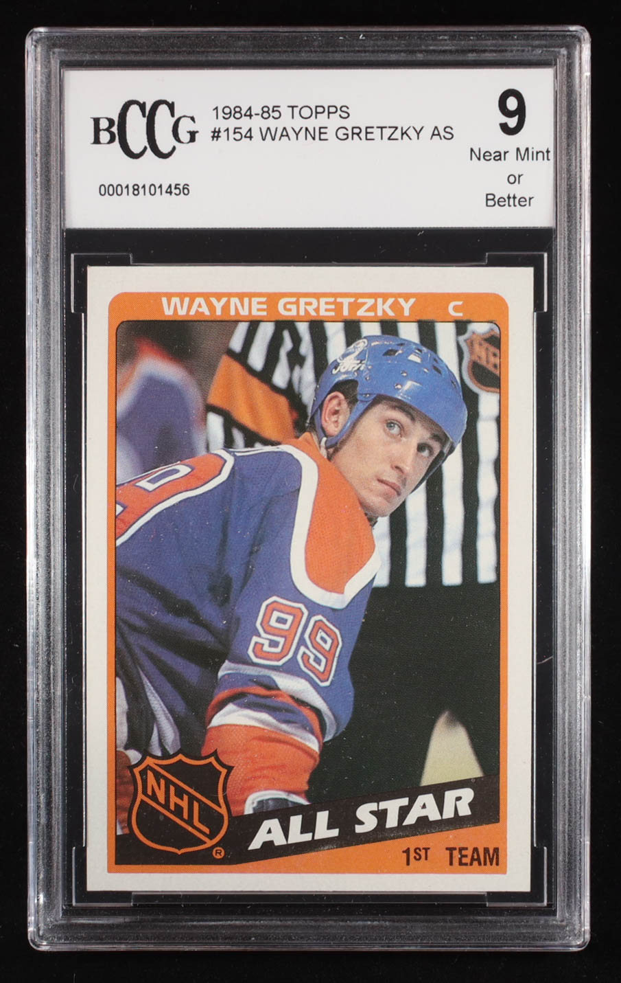 Wayne Gretzky 1984-85 Topps All Star #154 (BCCG 9) at PristineAuction.com Wayne Gretzky 1984-85 Topps All Star #154 (BCCG 9) at PristineAuction.com