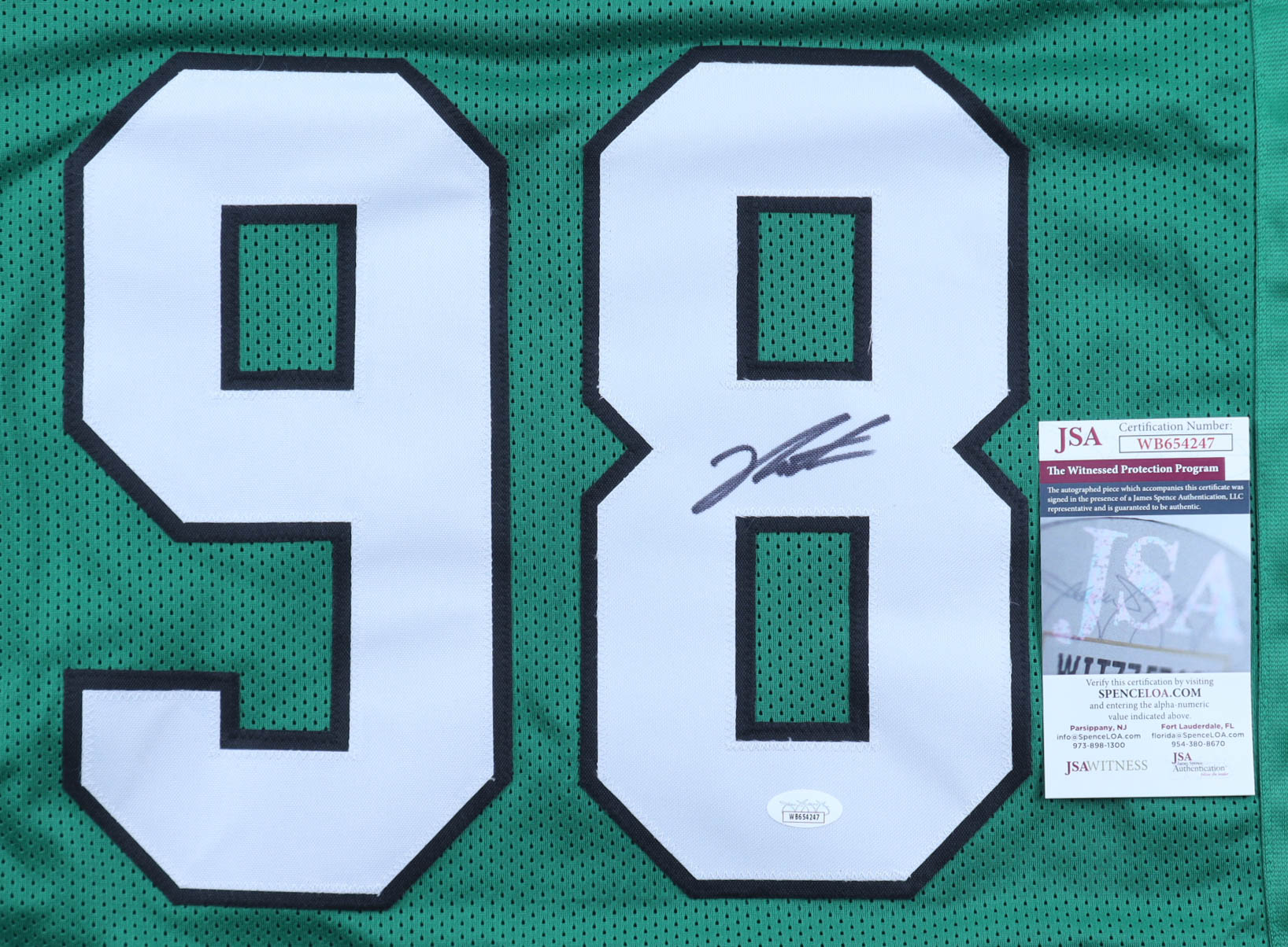 Jalen Carter Signed Jersey (JSA) at PristineAuction.com Jalen Carter Signed Jersey (JSA) at PristineAuction.com