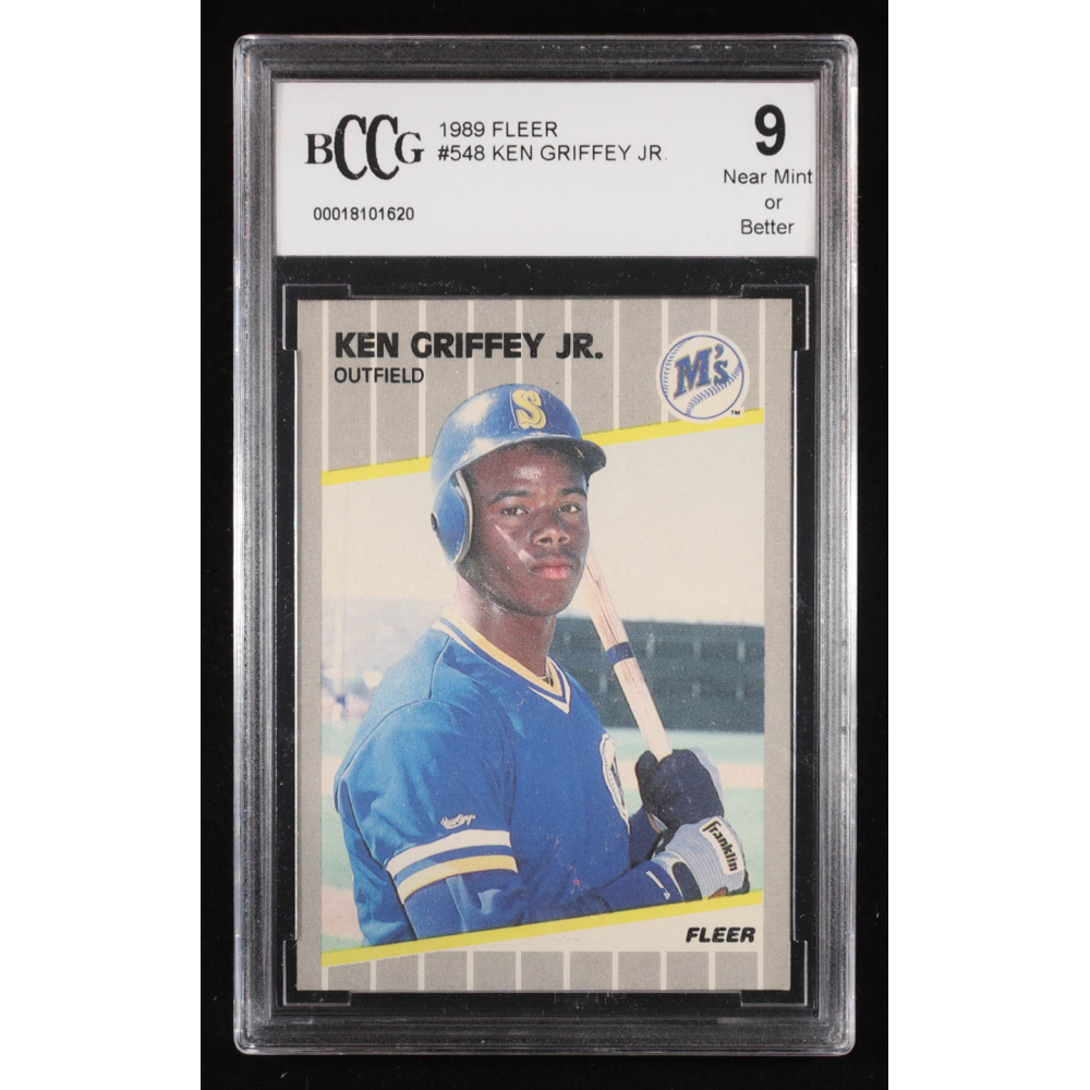 Ken Griffey Jr. 1989 Fleer #548 RC (BCCG 9) at PristineAuction.com