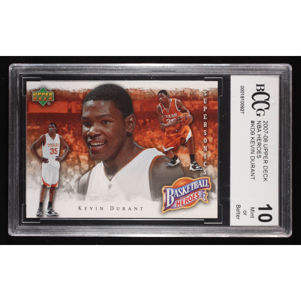 Kevin Durant 2007-08 Upper Deck NBA Heroes #KD9 RC (BCCG 10) at PristineAuction.com