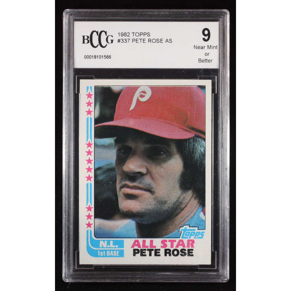 Pete Rose 1982 Topps All Star #337 (BCCG 9) at PristineAuction.com