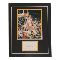 Larry Nance Signed Suns Custom Matted Cut Display (JSA) at PristineAuction.com