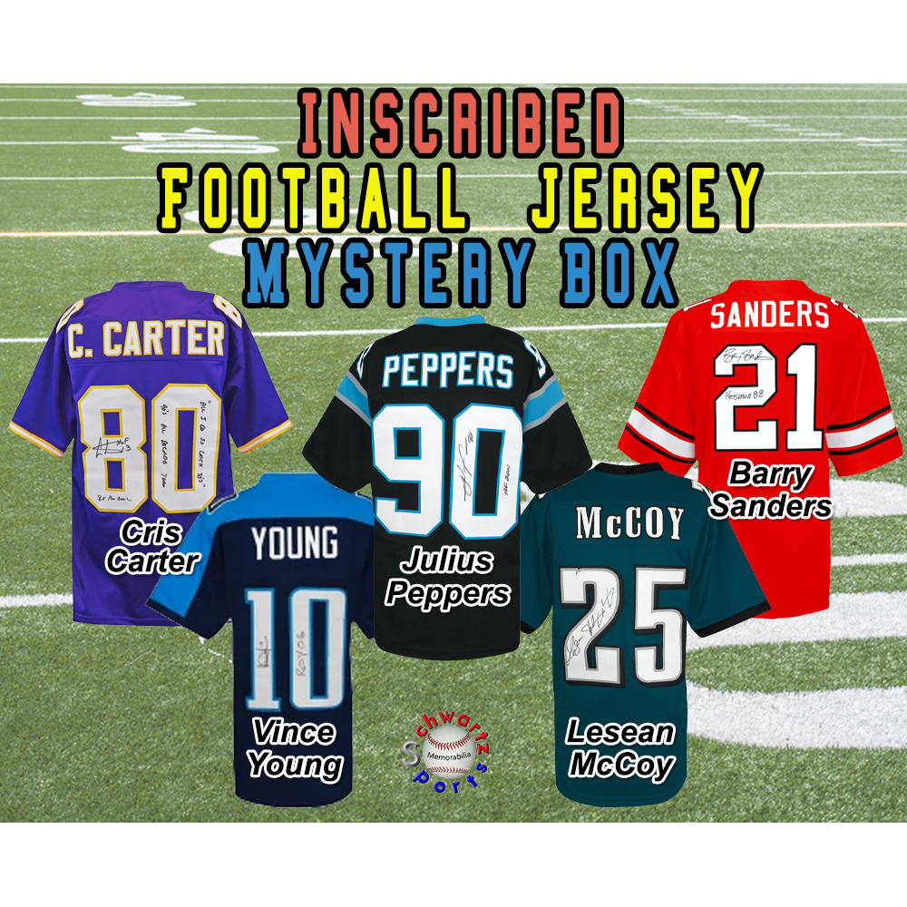 Football Jersey Signed & INSCRIBED Mystery Box - Series 11 (Limited to 150) – Schwartz Sports at PristineAuction.com