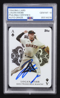 Logan Webb Signed 2023 Topps All Aces #AA43 (PSA Authentic) at PristineAuction.com
