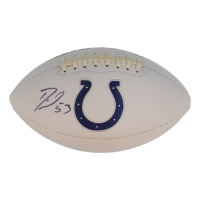Shaquille Leonard Signed Colts Logo Football (JSA) at PristineAuction.com
