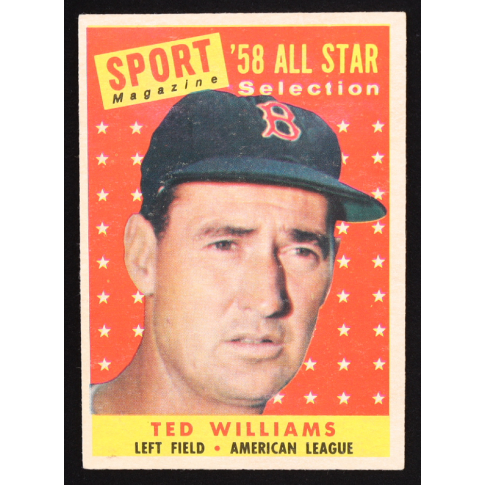 Ted Williams 1958 Topps All Star #485 at PristineAuction.com