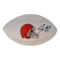 Joe Thomas Signed Browns Logo Football (Schwartz) at PristineAuction.com