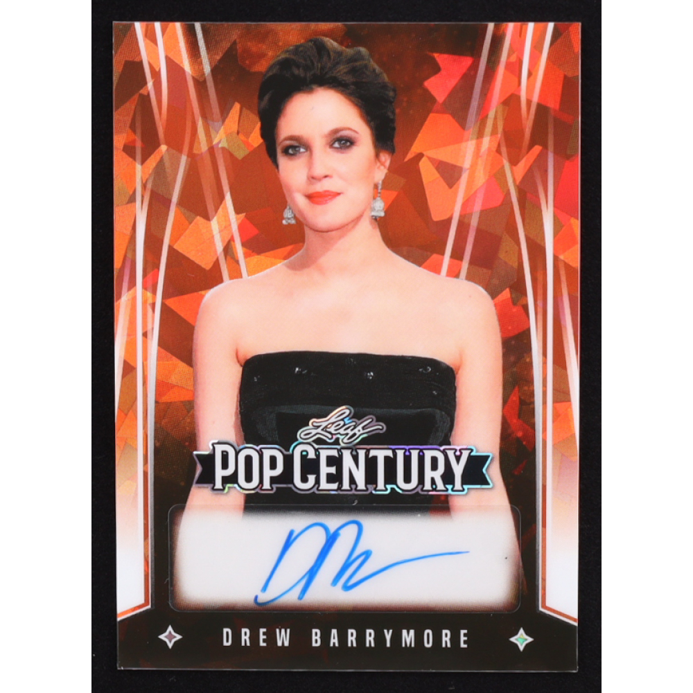 Drew Barrymore 2025 Leaf Pop Century Metal Red Crystal #BADB2 #1/1 at PristineAuction.com